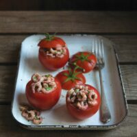 Taste of Belgium - Tomatoes stuffed with prawns crab and lobster