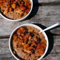 Bratapfel-Porridge